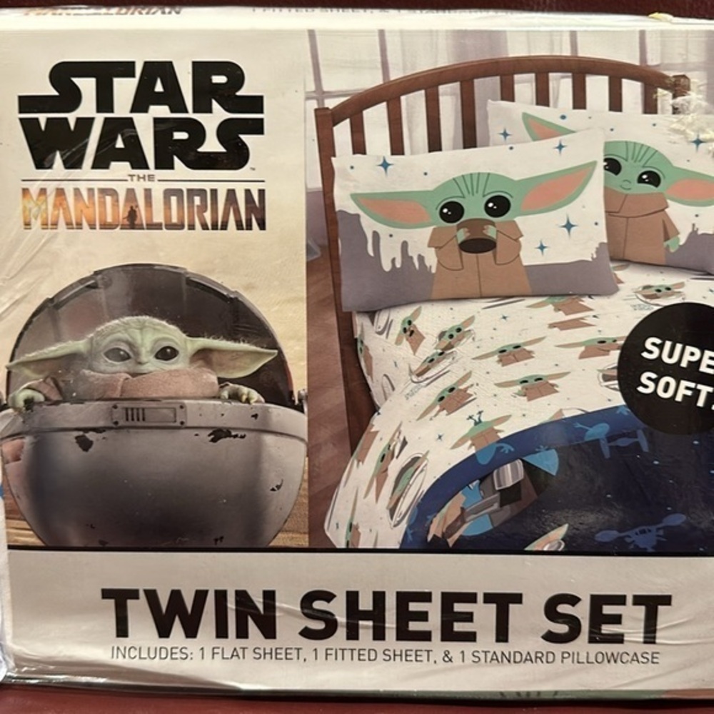 Star Wars Mandalorian Twin 3-Piece Sheets Set
